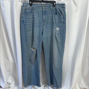 Old Navy Light Blue Wide-Leg Jeans